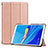 Custodia Portafoglio In Pelle Cover con Supporto per Huawei MediaPad M6 8.4 Oro Rosa