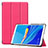 Custodia Portafoglio In Pelle Cover con Supporto per Huawei MediaPad M6 8.4 Rosa Caldo