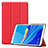 Custodia Portafoglio In Pelle Cover con Supporto per Huawei MediaPad M6 8.4 Rosso