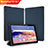 Custodia Portafoglio In Pelle Cover con Supporto per Huawei MediaPad T5 10.1 AGS2-W09 Blu