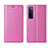 Custodia Portafoglio In Pelle Cover con Supporto per Huawei Nova 7 5G Rosa