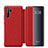 Custodia Portafoglio In Pelle Cover con Supporto per Huawei P30 Pro Rosso