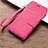 Custodia Portafoglio In Pelle Cover con Supporto per Huawei Y6 (2019) Rosa Caldo