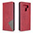 Custodia Portafoglio In Pelle Cover con Supporto per LG K51 Rosso