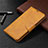 Custodia Portafoglio In Pelle Cover con Supporto per LG K61 Arancione