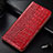 Custodia Portafoglio In Pelle Cover con Supporto per OnePlus 7T Pro Rosso