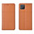 Custodia Portafoglio In Pelle Cover con Supporto per Oppo A92s 5G Arancione
