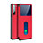 Custodia Portafoglio In Pelle Cover con Supporto per Oppo Find X2 Lite Rosso