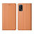 Custodia Portafoglio In Pelle Cover con Supporto per Oppo K7x 5G Arancione
