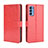 Custodia Portafoglio In Pelle Cover con Supporto per Oppo Reno4 4G Rosso