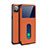 Custodia Portafoglio In Pelle Cover con Supporto per Oppo Reno4 SE 5G Arancione