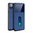 Custodia Portafoglio In Pelle Cover con Supporto per Oppo Reno4 SE 5G Blu