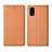 Custodia Portafoglio In Pelle Cover con Supporto per Realme Q2 Pro 5G Arancione