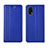 Custodia Portafoglio In Pelle Cover con Supporto per Realme X7 Pro 5G Blu