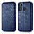 Custodia Portafoglio In Pelle Cover con Supporto per Samsung Galaxy A21 Blu