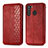 Custodia Portafoglio In Pelle Cover con Supporto per Samsung Galaxy A21 Rosso