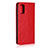 Custodia Portafoglio In Pelle Cover con Supporto per Samsung Galaxy A41 Rosso