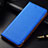 Custodia Portafoglio In Pelle Cover con Supporto per Samsung Galaxy A6s Blu