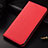 Custodia Portafoglio In Pelle Cover con Supporto per Samsung Galaxy A6s Rosso