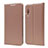 Custodia Portafoglio In Pelle Cover con Supporto per Samsung Galaxy A70 Oro Rosa