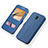 Custodia Portafoglio In Pelle Cover con Supporto per Samsung Galaxy J5 (2017) SM-J750F Blu