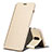 Custodia Portafoglio In Pelle Cover con Supporto per Samsung Galaxy J7 Plus Oro