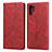 Custodia Portafoglio In Pelle Cover con Supporto per Samsung Galaxy Note 10 Plus Rosso