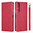 Custodia Portafoglio In Pelle Cover con Supporto per Sony Xperia 1 II Rosso