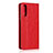 Custodia Portafoglio In Pelle Cover con Supporto per Sony Xperia 10 II Rosso