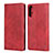 Custodia Portafoglio In Pelle Cover con Supporto per Sony Xperia L4 Rosso