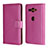 Custodia Portafoglio In Pelle Cover con Supporto per Sony Xperia XZ2 Compact Rosa Caldo