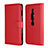 Custodia Portafoglio In Pelle Cover con Supporto per Sony Xperia XZ2 Premium Rosso