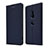 Custodia Portafoglio In Pelle Cover con Supporto per Sony Xperia XZ3 Blu