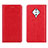 Custodia Portafoglio In Pelle Cover con Supporto per Vivo X50 Lite Rosso