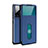 Custodia Portafoglio In Pelle Cover con Supporto per Vivo X50 Pro 5G Blu