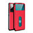 Custodia Portafoglio In Pelle Cover con Supporto per Vivo X50 Pro 5G Rosso