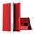Custodia Portafoglio In Pelle Cover con Supporto Q01H per Xiaomi Poco M2 Pro Rosso