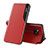 Custodia Portafoglio In Pelle Cover con Supporto Q01H per Xiaomi Poco X3 NFC Rosso