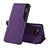 Custodia Portafoglio In Pelle Cover con Supporto Q01H per Xiaomi Poco X3 Viola