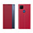 Custodia Portafoglio In Pelle Cover con Supporto Q04H per Xiaomi Redmi 9C Rosso