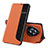 Custodia Portafoglio In Pelle Cover con Supporto QH1 per Huawei Honor Magic3 Pro 5G Arancione