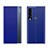 Custodia Portafoglio In Pelle Cover con Supporto QH1 per Huawei P40 Lite E Blu