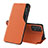 Custodia Portafoglio In Pelle Cover con Supporto QH3 per Samsung Galaxy A53 5G Arancione