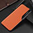 Custodia Portafoglio In Pelle Cover con Supporto QH3 per Samsung Galaxy M30s Arancione