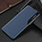 Custodia Portafoglio In Pelle Cover con Supporto QH3 per Samsung Galaxy M30s Blu