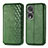 Custodia Portafoglio In Pelle Cover con Supporto S01D per Huawei Honor 80 Pro Flat 5G Verde