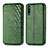 Custodia Portafoglio In Pelle Cover con Supporto S01D per Huawei Honor 9X Verde