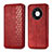 Custodia Portafoglio In Pelle Cover con Supporto S01D per Huawei Mate 40 Pro Rosso