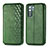 Custodia Portafoglio In Pelle Cover con Supporto S01D per Huawei P40 Lite 5G Verde