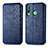 Custodia Portafoglio In Pelle Cover con Supporto S01D per Huawei P40 Lite E Blu